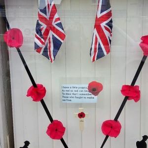 027WWI Opticians poppies 6 11 18